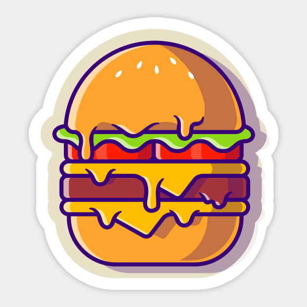 Burger Melted Cartoon Sticker by Catalyst Labs